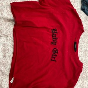 Short sleeve crop top